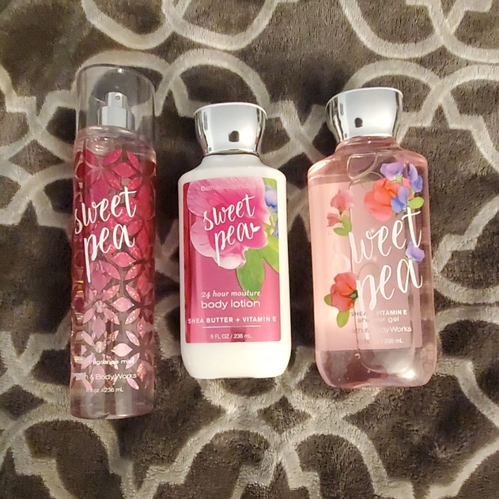 Bath & Body Works Sweet Pea Trio